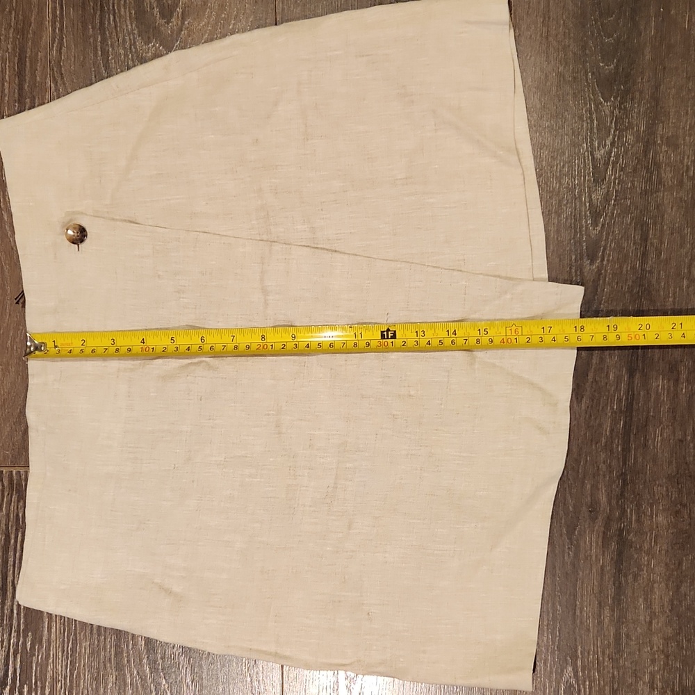 ❤️ NWT! BANANA REPUBLIC LINEN WRAP MINI SKIRT, 10P (30 PETITE) - Picture 7 of 8